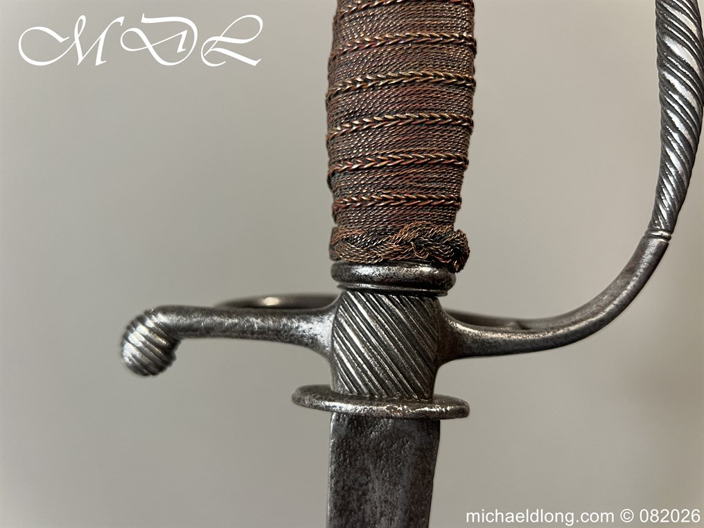 English Infantry Officers Sword c 1770 - Image 6