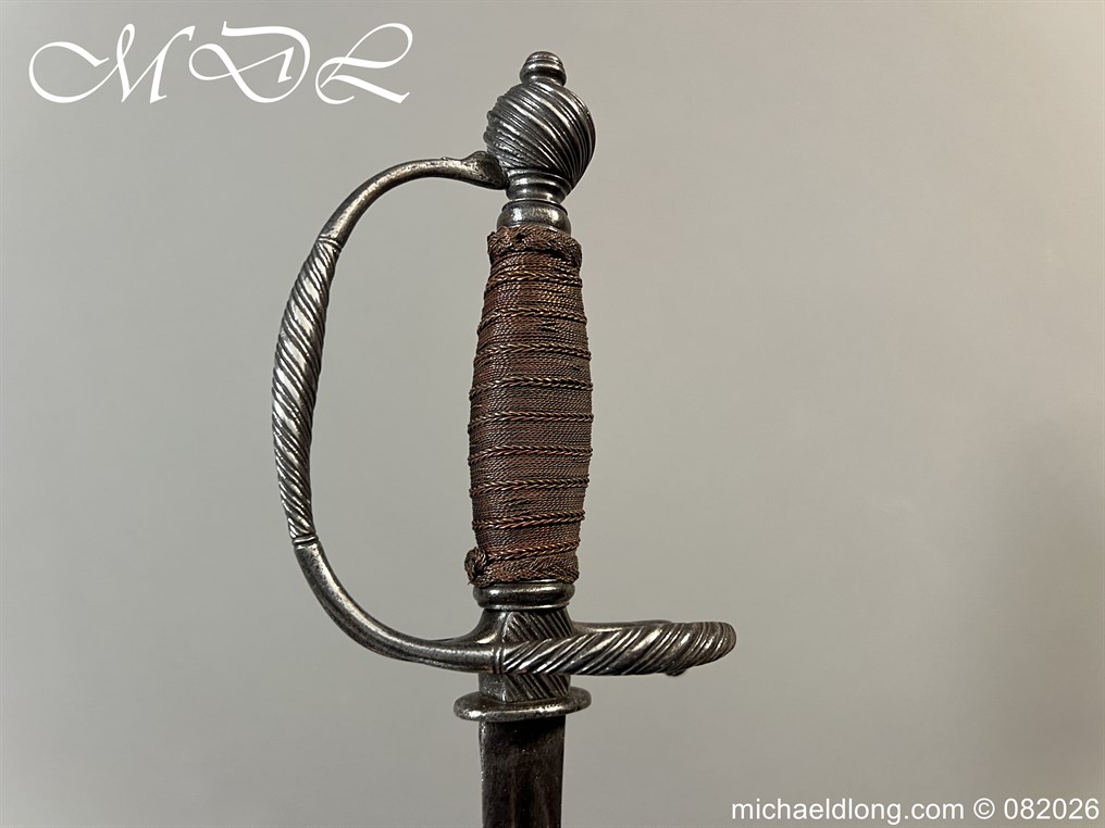 English Infantry Officers Sword c 1770 - Image 5