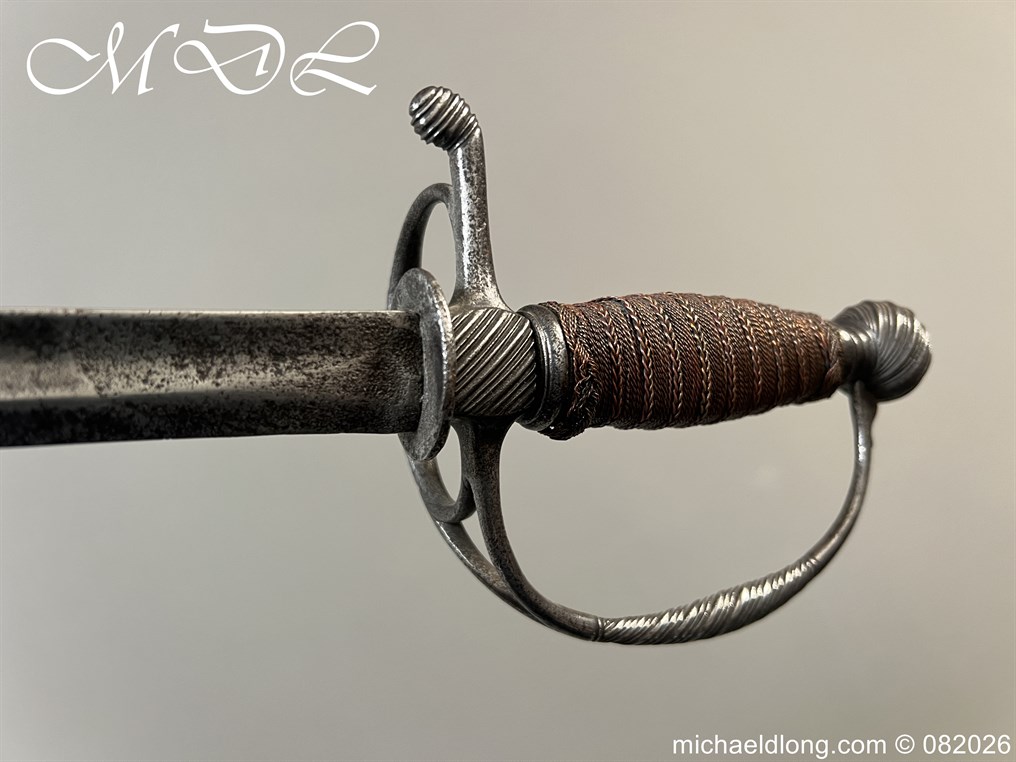 English Infantry Officers Sword c 1770 - Image 4