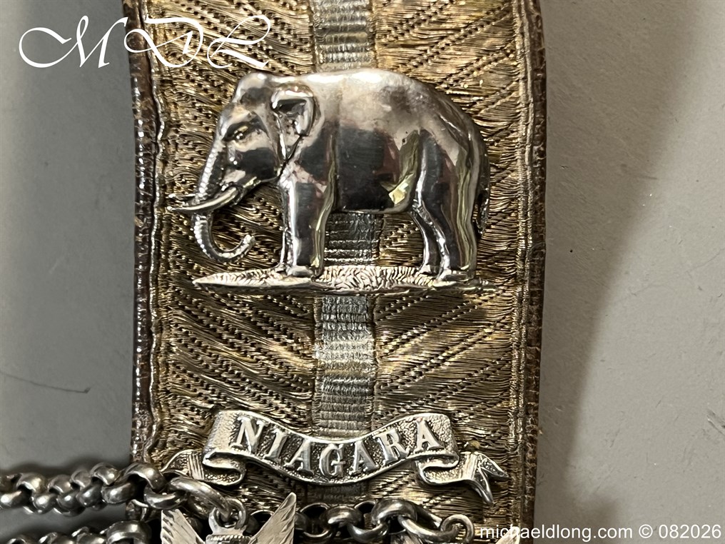 Edwardian 19th Hussars Full Dress Cross Belt and Pouch Hallmarked 1912 - Image 17