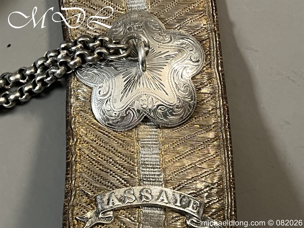 Edwardian 19th Hussars Full Dress Cross Belt and Pouch Hallmarked 1912 - Image 16