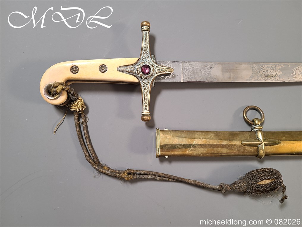 Indian General Officers Edward 7th Mameluke Sword - Image 2