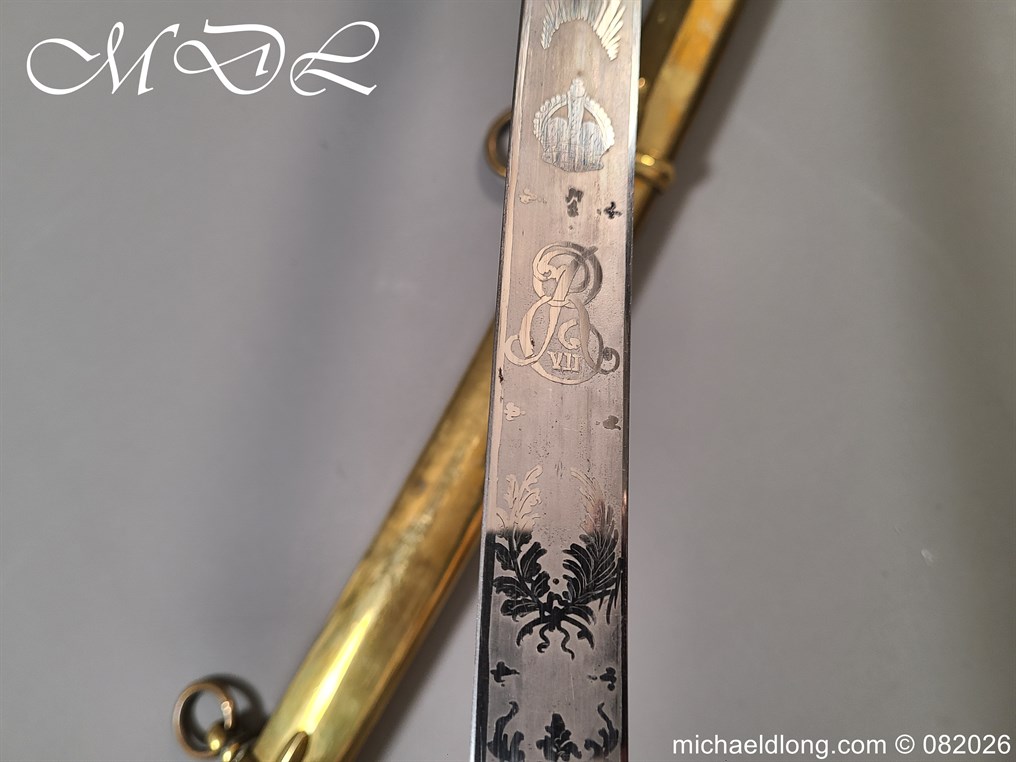 Indian General Officers Edward 7th Mameluke Sword - Image 21