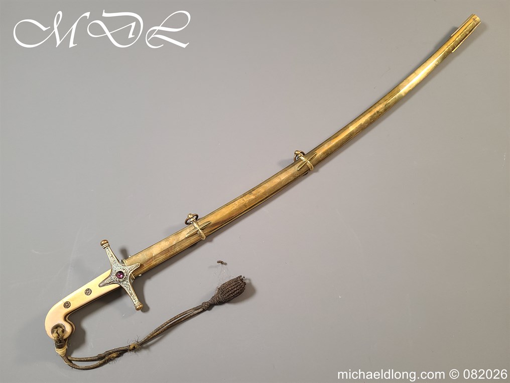 Indian General Officers Edward 7th Mameluke Sword - Image 19