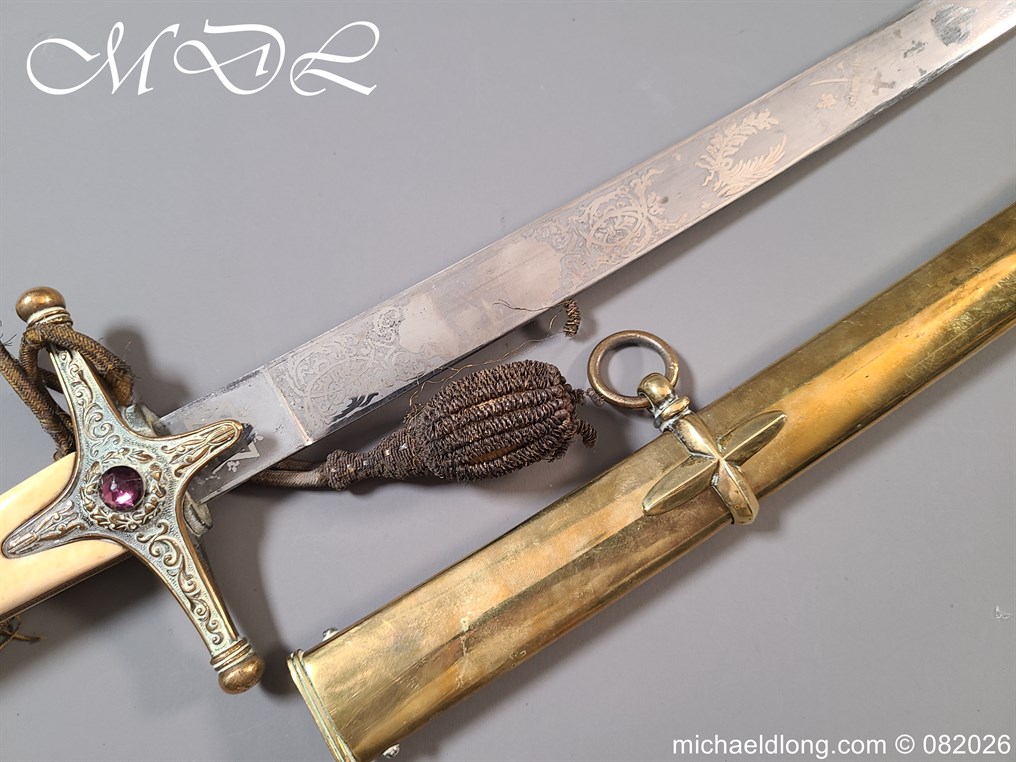 Indian General Officers Edward 7th Mameluke Sword - Image 18