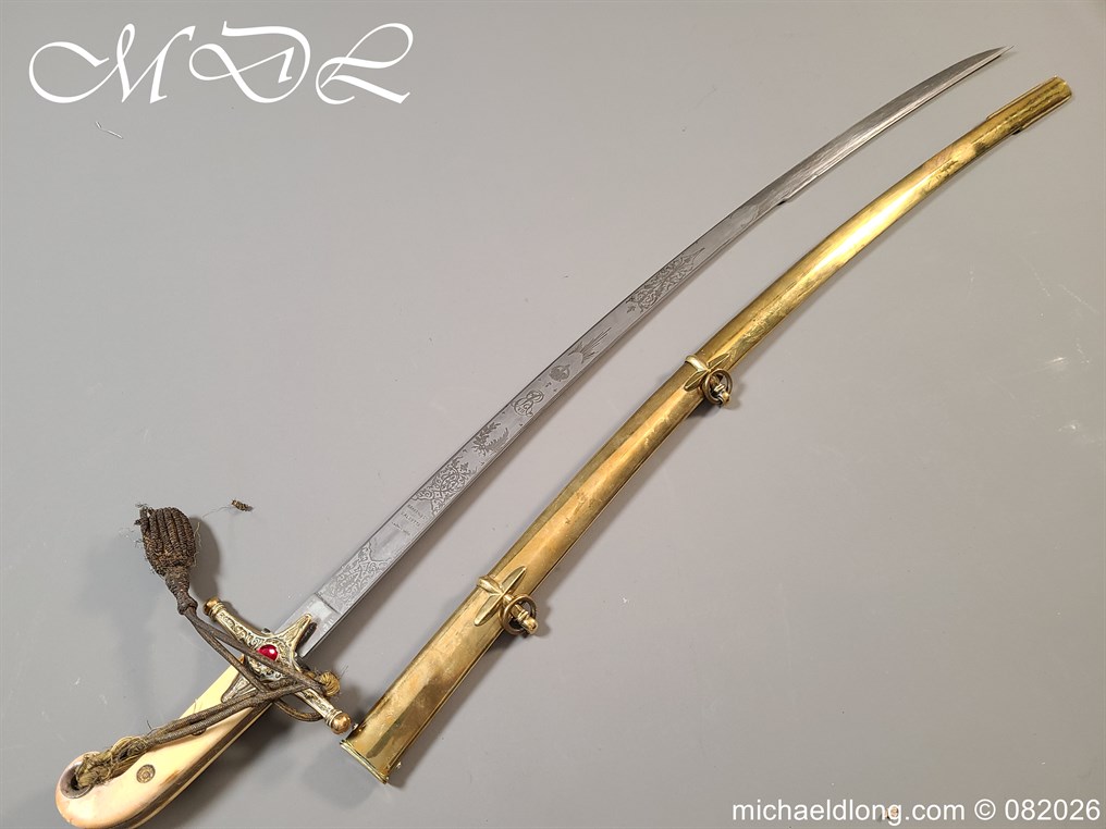 Indian General Officers Edward 7th Mameluke Sword - Image 14