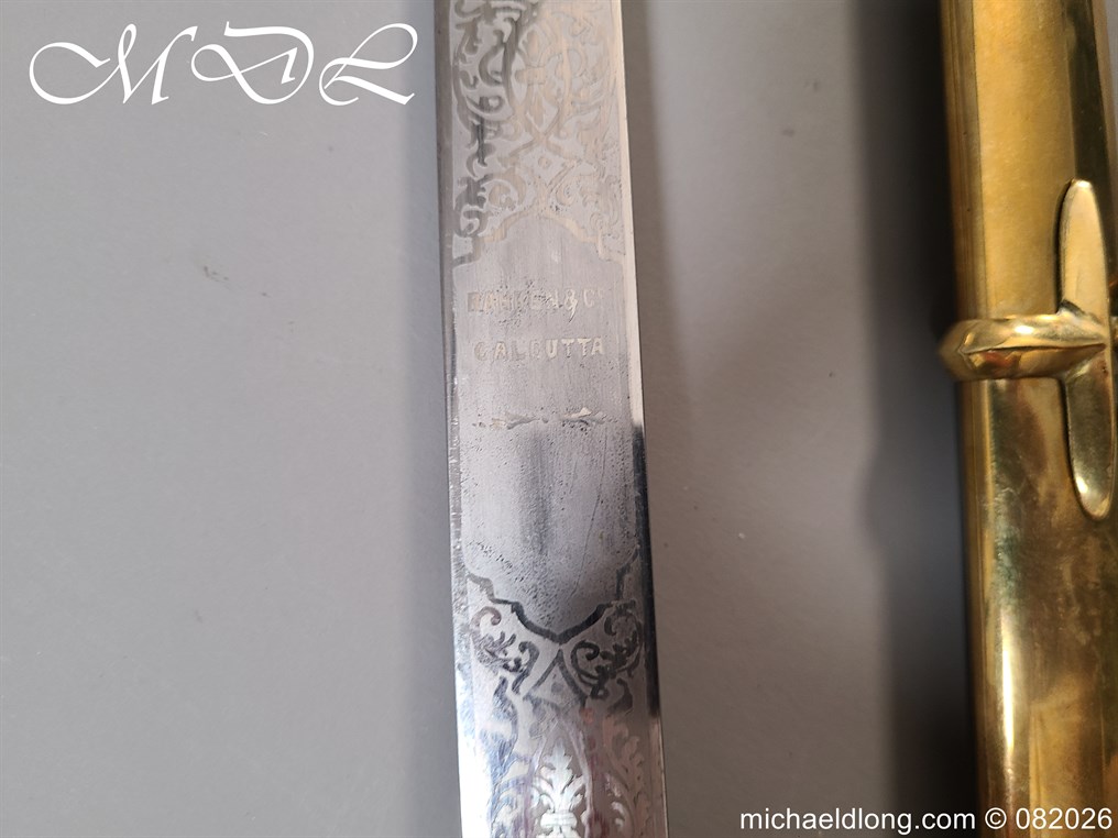 Indian General Officers Edward 7th Mameluke Sword - Image 13