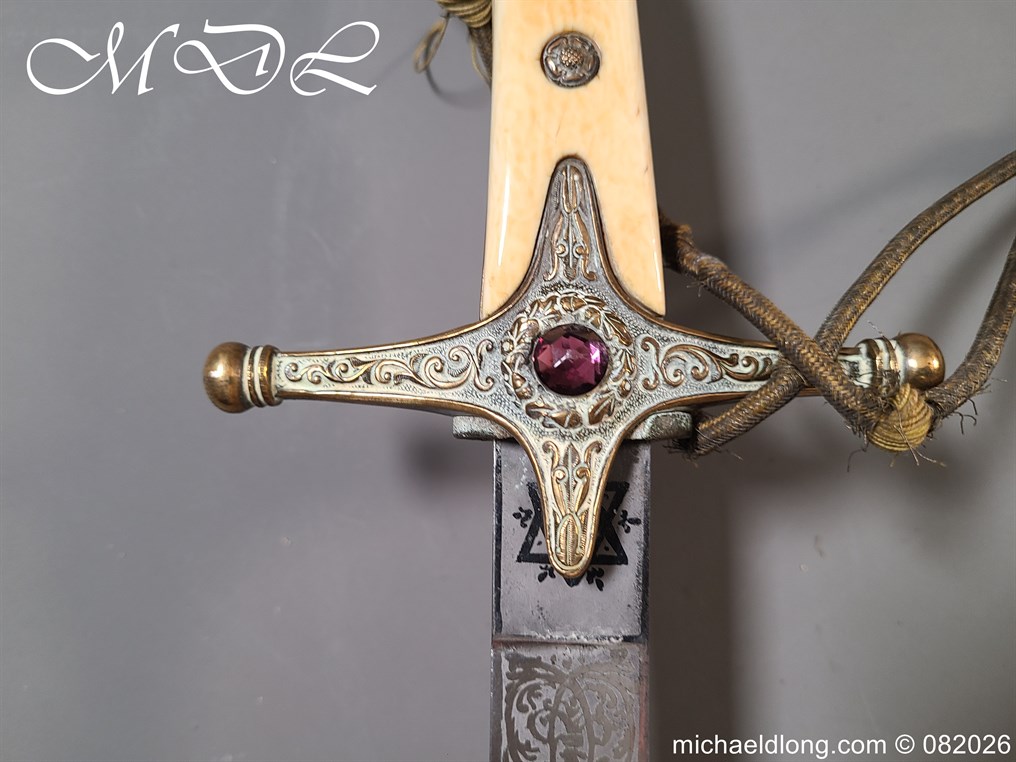 Indian General Officers Edward 7th Mameluke Sword - Image 7