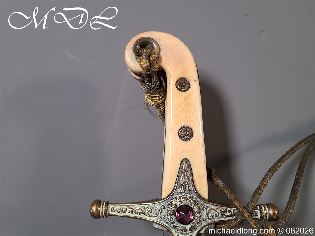 Indian General Officers Edward 7th Mameluke Sword - Image 6