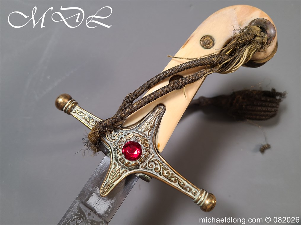 Indian General Officers Edward 7th Mameluke Sword - Image 5