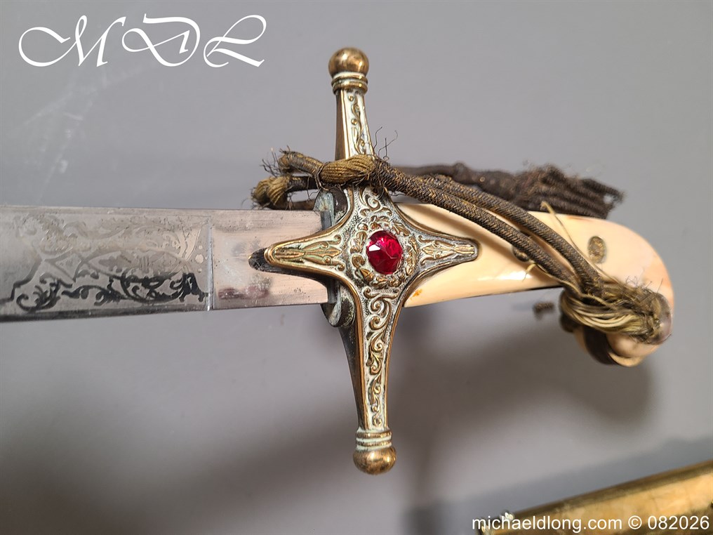 Indian General Officers Edward 7th Mameluke Sword - Image 4