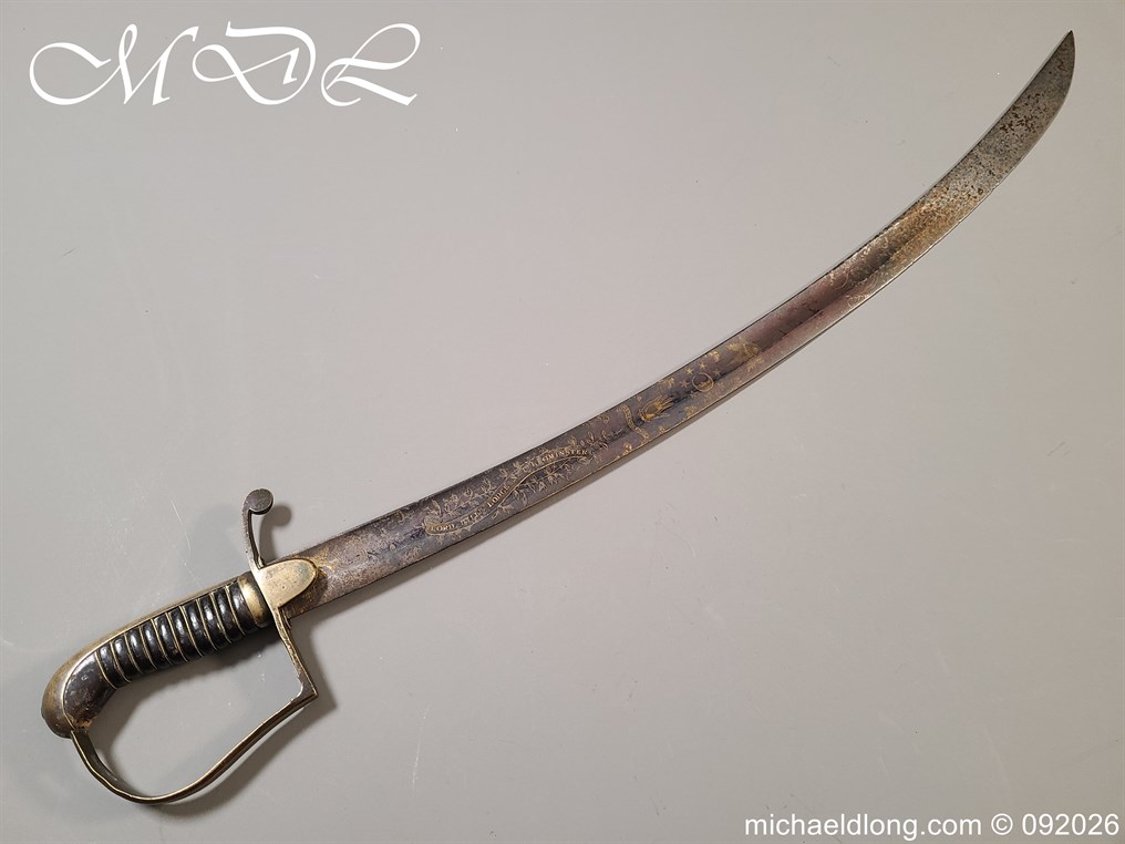 English 1796 blue and Gilt Lord Hills No1 Leominster Masonic Sword