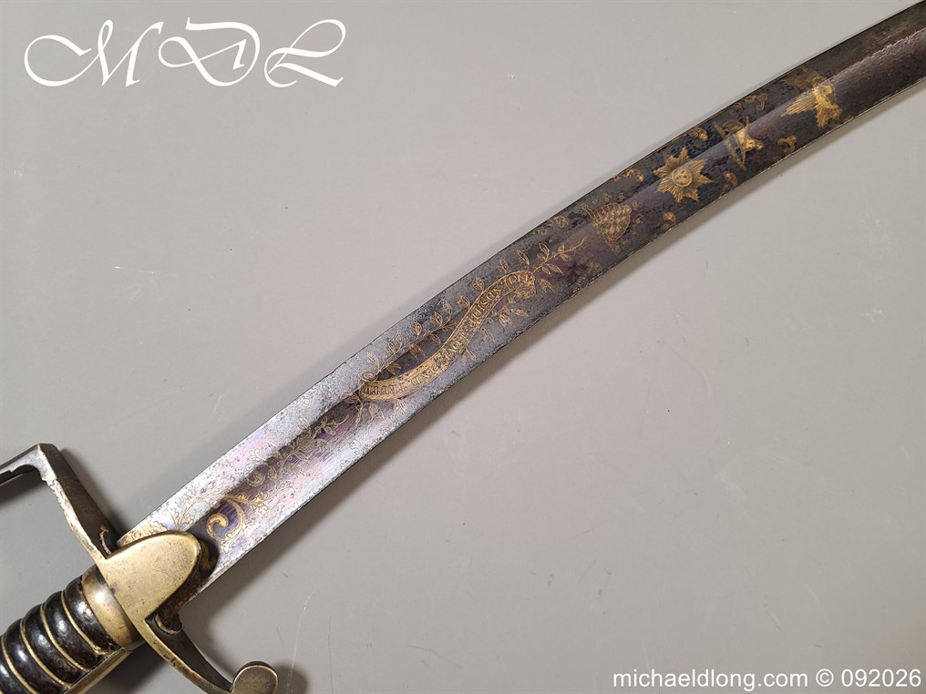 English 1796 blue and Gilt Lord Hills No1 Leominster Masonic Sword - Image 34