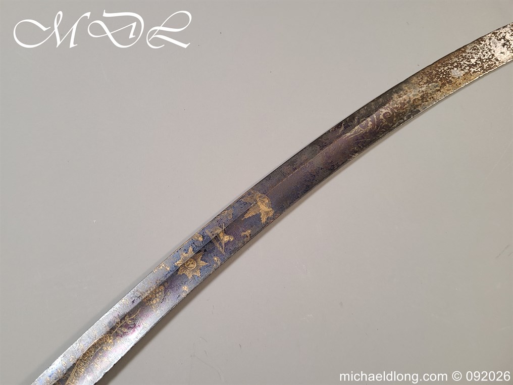English 1796 blue and Gilt Lord Hills No1 Leominster Masonic Sword - Image 33