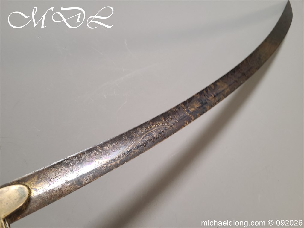 English 1796 blue and Gilt Lord Hills No1 Leominster Masonic Sword - Image 31