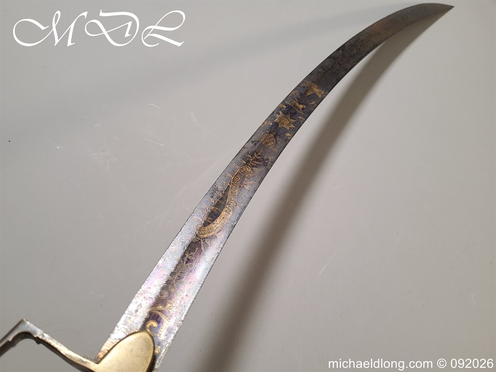 English 1796 blue and Gilt Lord Hills No1 Leominster Masonic Sword - Image 22