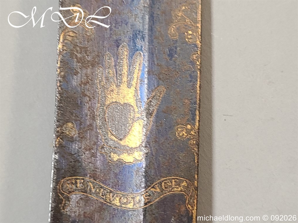 English 1796 blue and Gilt Lord Hills No1 Leominster Masonic Sword - Image 11