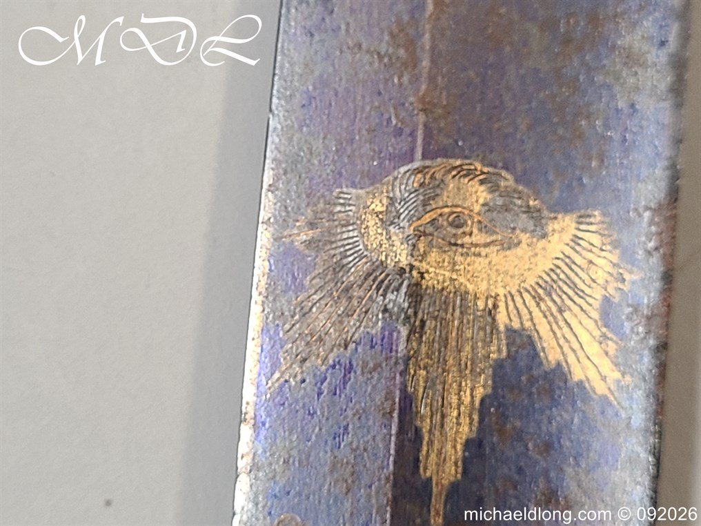 English 1796 blue and Gilt Lord Hills No1 Leominster Masonic Sword - Image 5