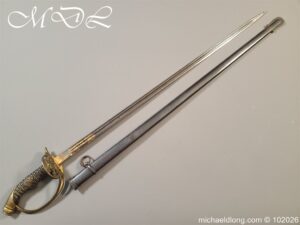 Prussian Officers Sword Band Damascus Blade