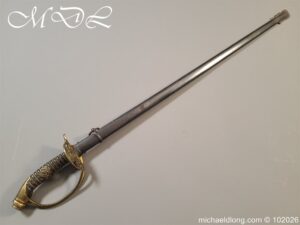 Prussian Officers Sword Band Damascus Blade