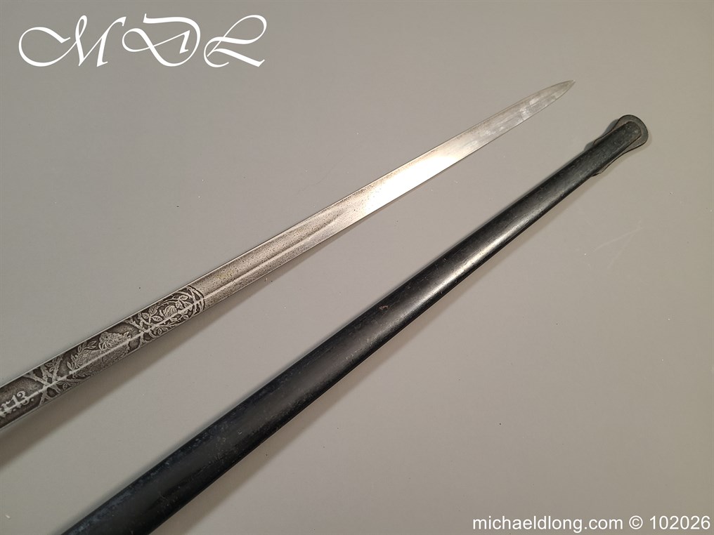 Prussian M89 Officers 13th King's Uhlan Regiment 1st Hanoverian No. 13 Sword - Image 32