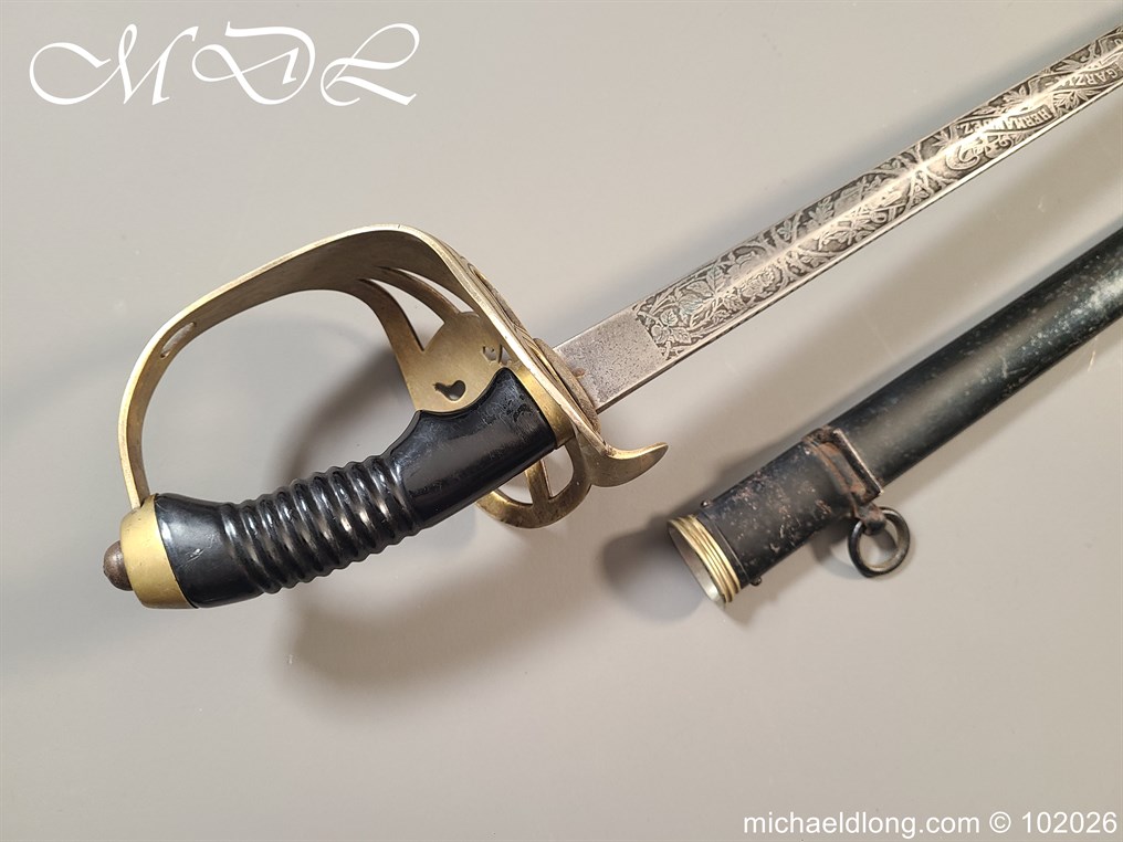 Prussian M89 Officers 13th King's Uhlan Regiment 1st Hanoverian No. 13 Sword - Image 30