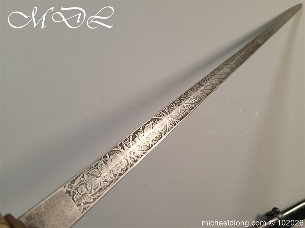 Prussian M89 Officers 13th King's Uhlan Regiment 1st Hanoverian No. 13 Sword - Image 18