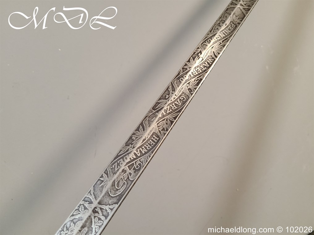 Prussian M89 Officers 13th King's Uhlan Regiment 1st Hanoverian No. 13 Sword - Image 15