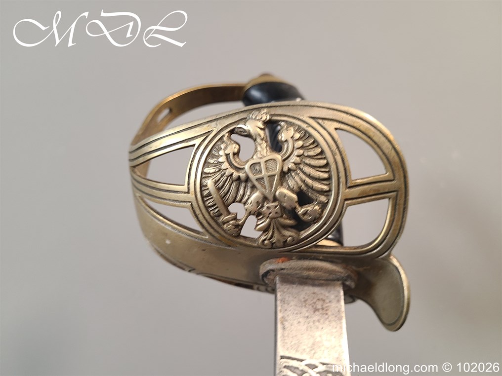 Prussian M89 Officers 13th King's Uhlan Regiment 1st Hanoverian No. 13 Sword - Image 10