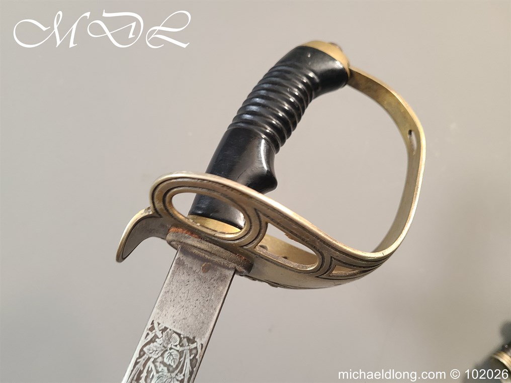 Prussian M89 Officers 13th King's Uhlan Regiment 1st Hanoverian No. 13 Sword - Image 8