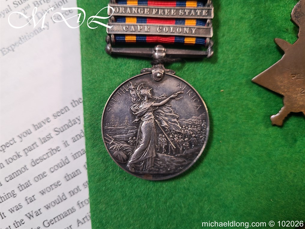 Royal Sussex Regiment WW1 Medal Group - Image 14