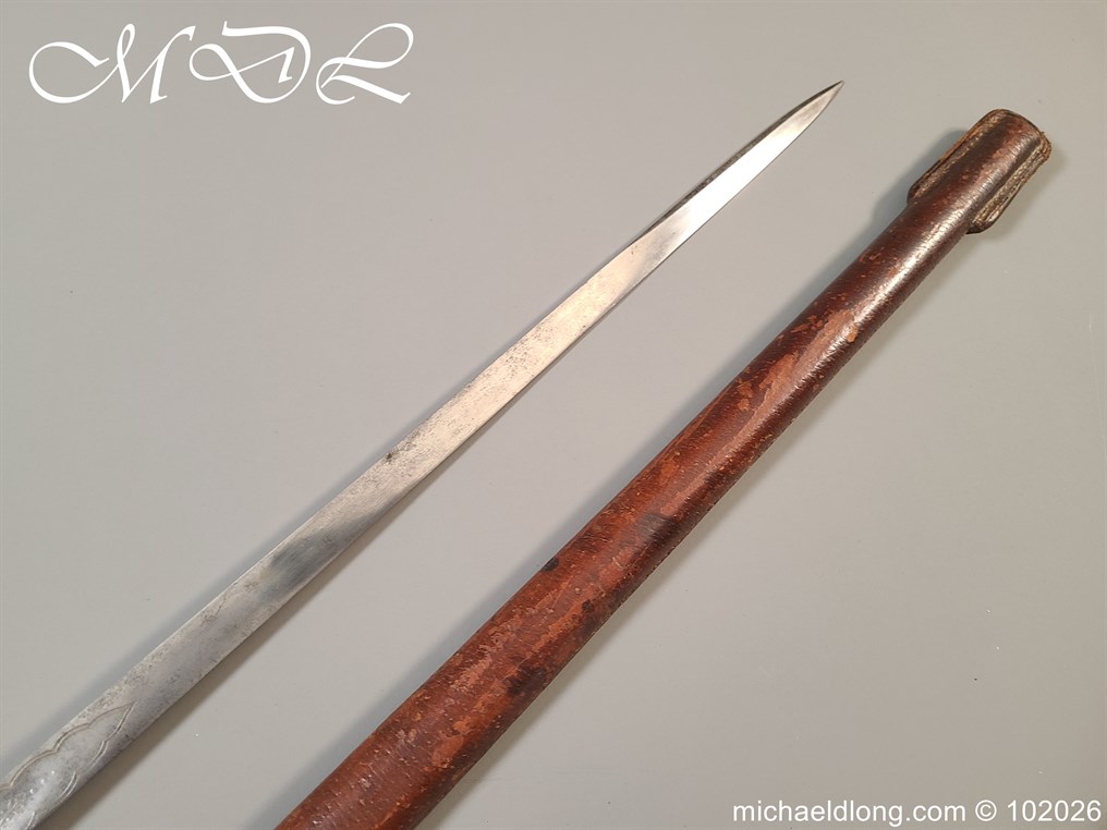 British Hampshire Infantry Officers Sword Memorial Sword - Image 37