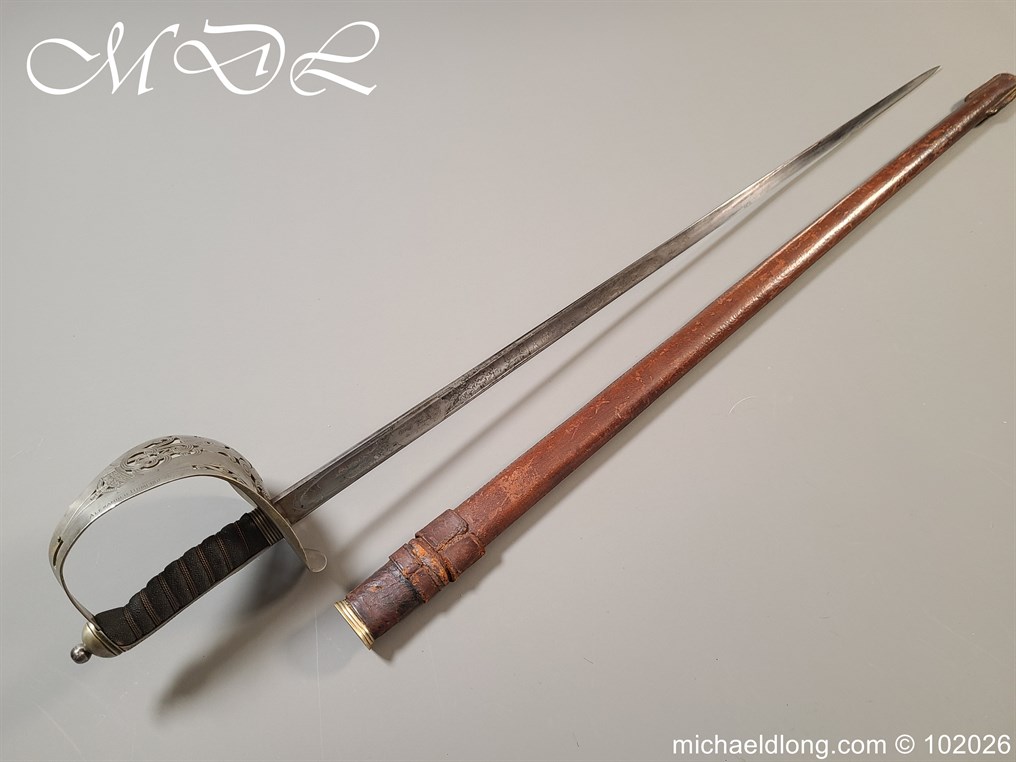 British Hampshire Infantry Officers Sword Memorial Sword - Image 36