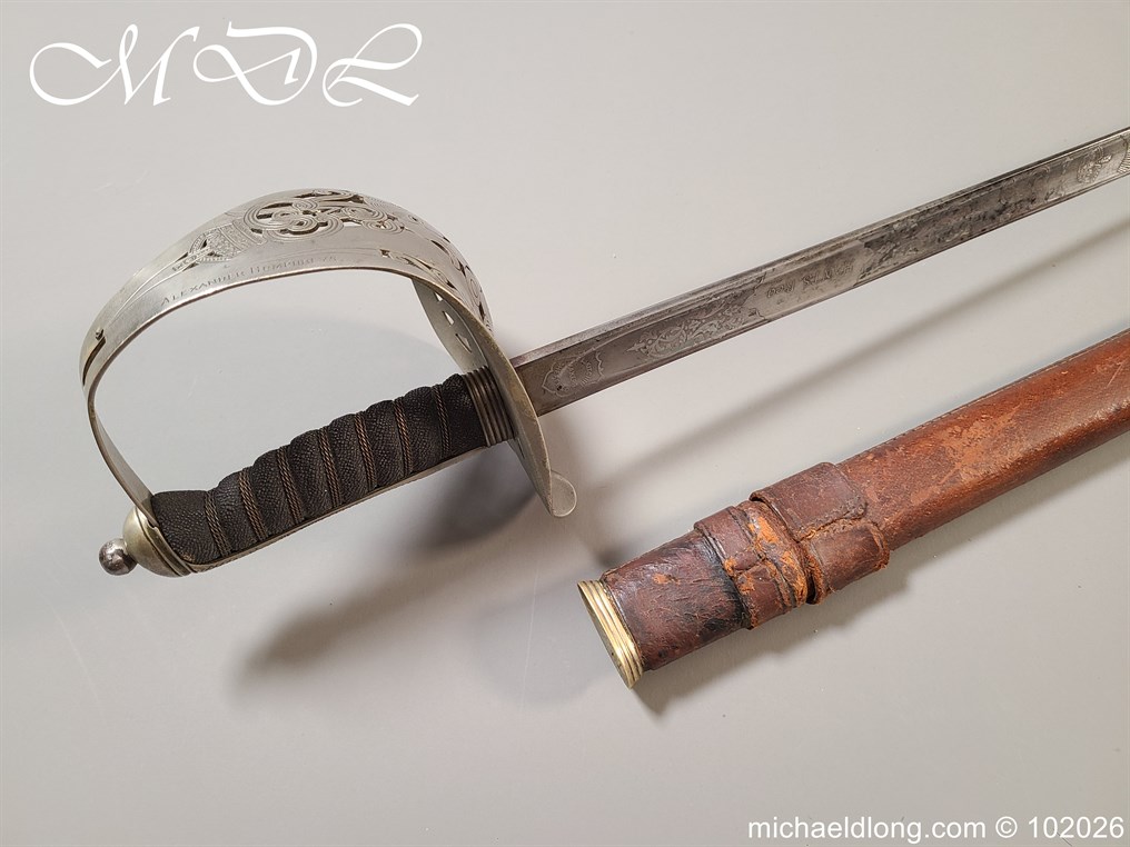 British Hampshire Infantry Officers Sword Memorial Sword - Image 27