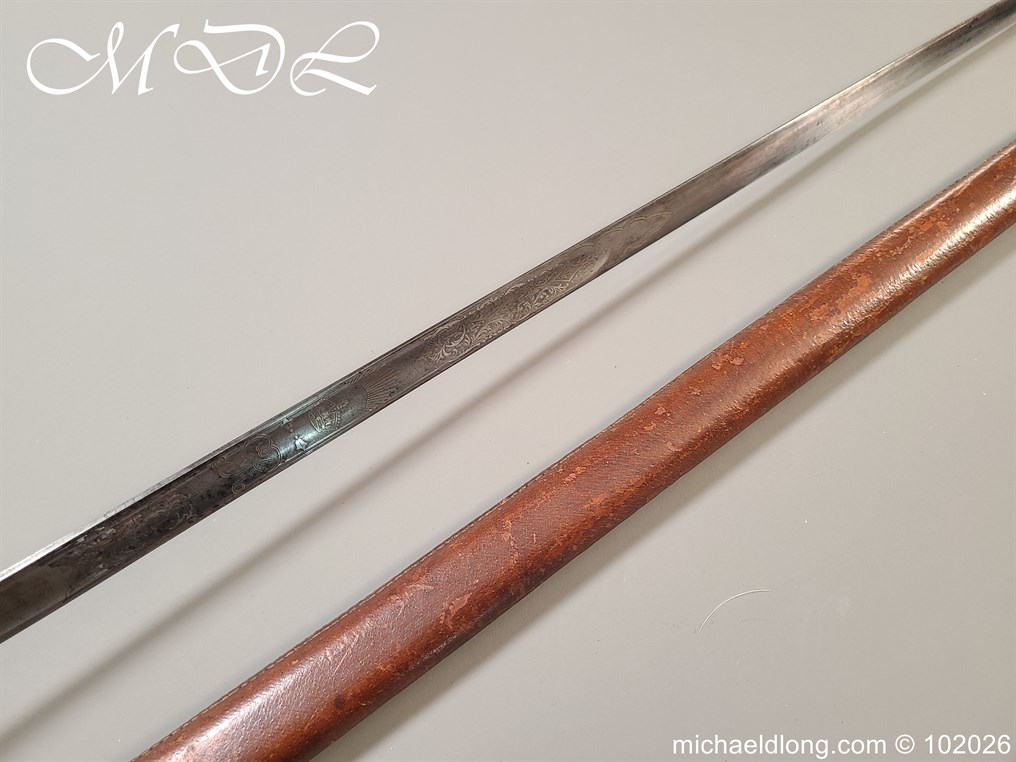 British Hampshire Infantry Officers Sword Memorial Sword - Image 28