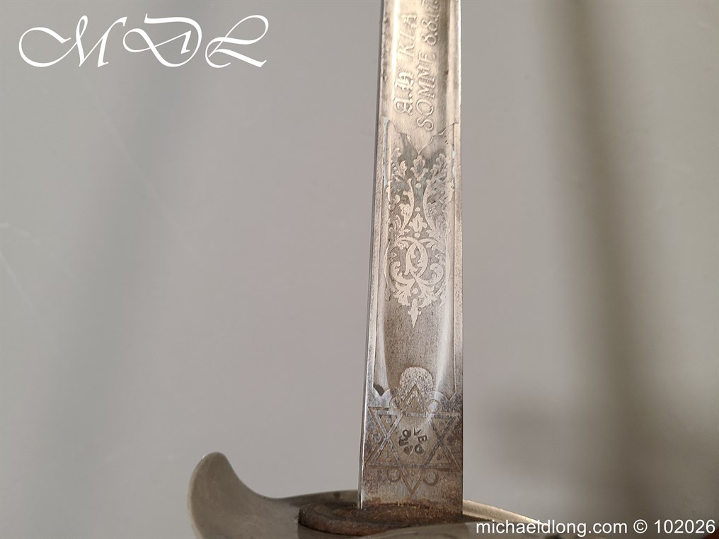 British Hampshire Infantry Officers Sword Memorial Sword - Image 33