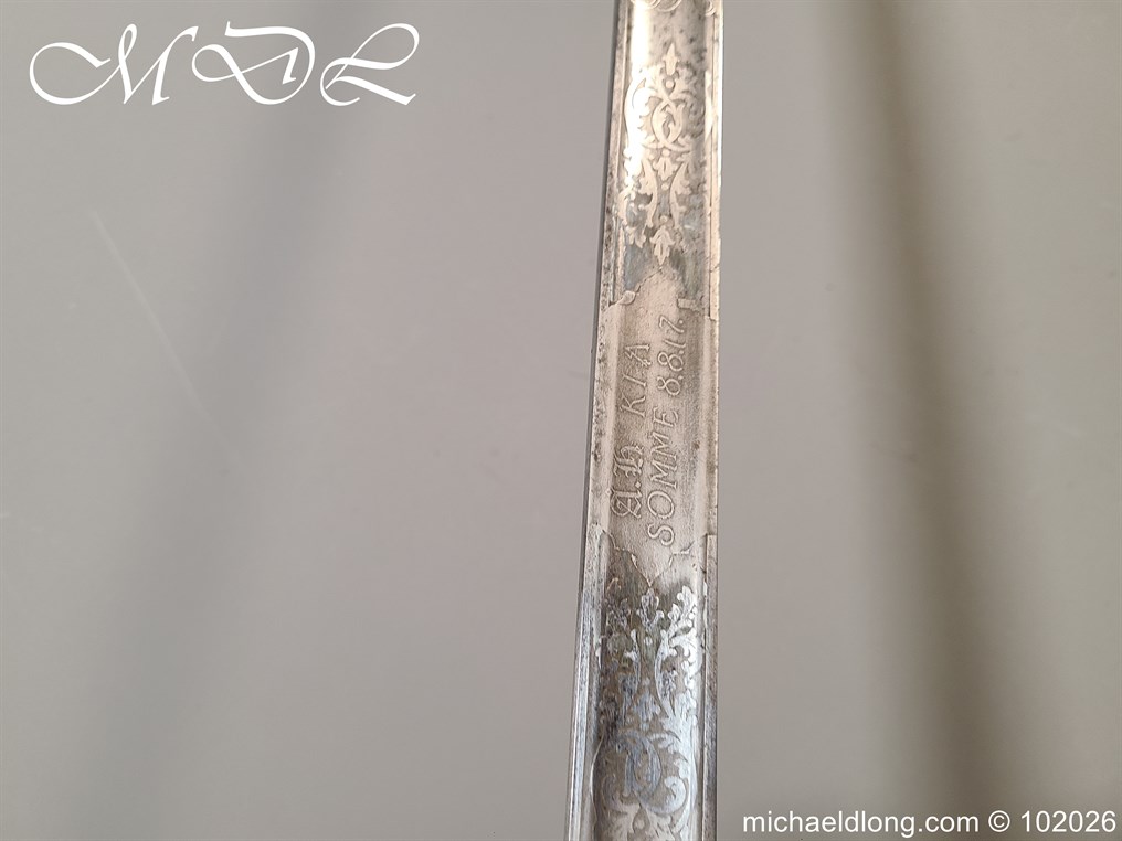 British Hampshire Infantry Officers Sword Memorial Sword - Image 34