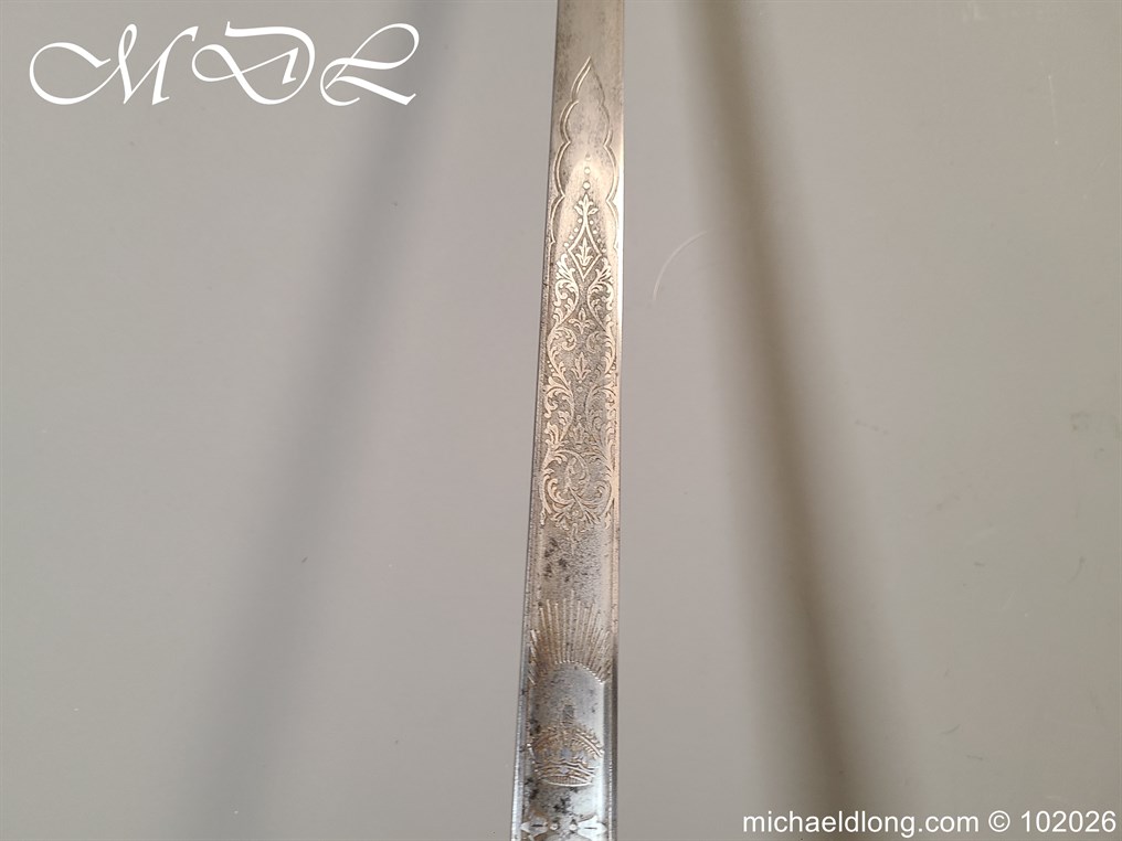 British Hampshire Infantry Officers Sword Memorial Sword - Image 26