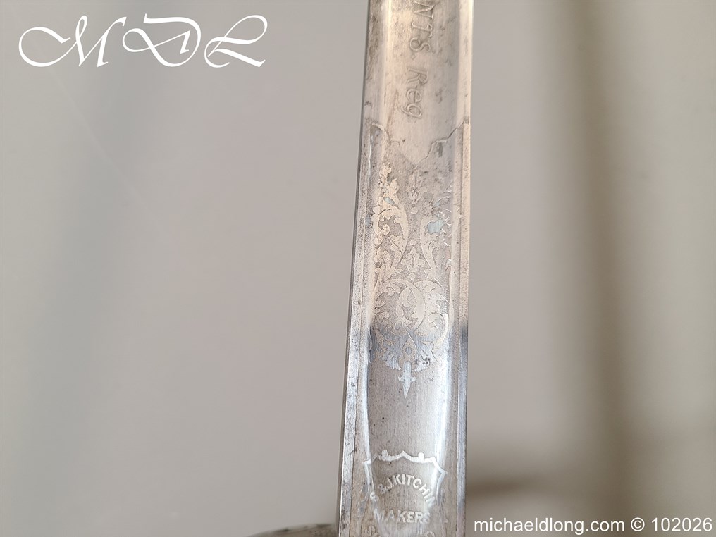 British Hampshire Infantry Officers Sword Memorial Sword - Image 22