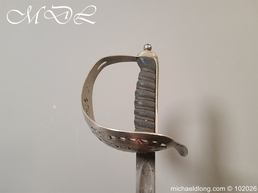 British Hampshire Infantry Officers Sword Memorial Sword - Image 14