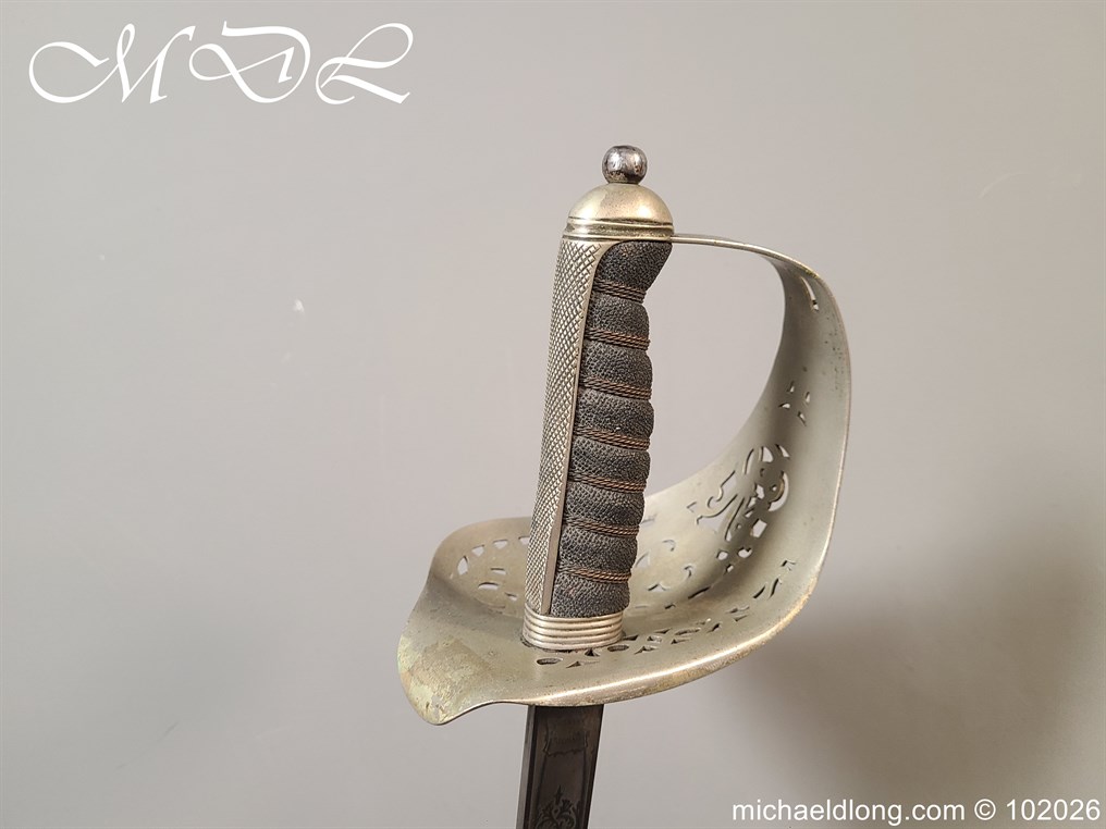 British Hampshire Infantry Officers Sword Memorial Sword - Image 16
