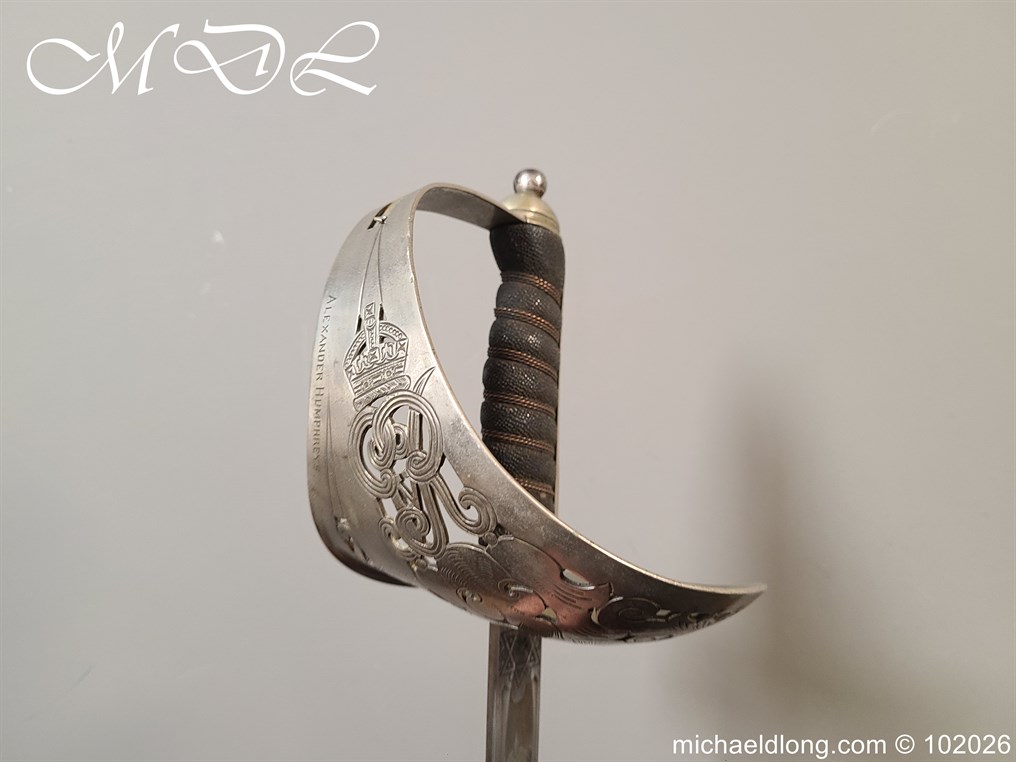 British Hampshire Infantry Officers Sword Memorial Sword - Image 8