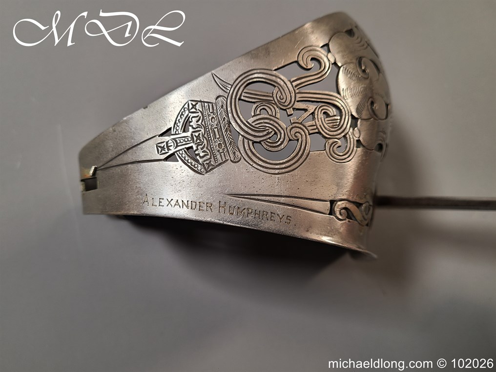 British Hampshire Infantry Officers Sword Memorial Sword - Image 6