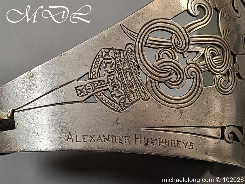British Hampshire Infantry Officers Sword Memorial Sword - Image 5
