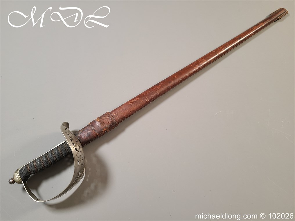 British Hampshire Infantry Officers Sword Memorial Sword