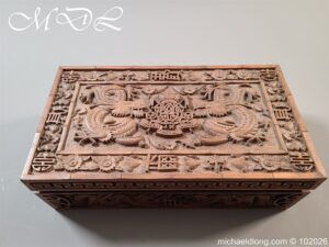 9th Royal Lancers Carved Box