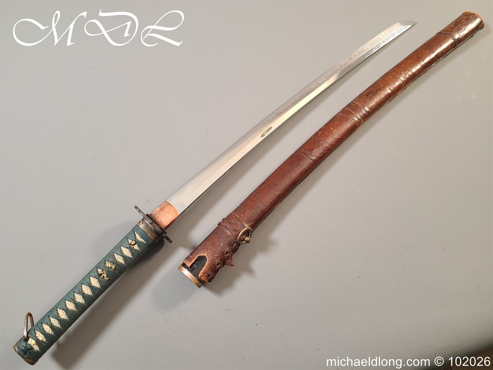 Japanese World War II Military Swords with Civilian Mounts - Image 35