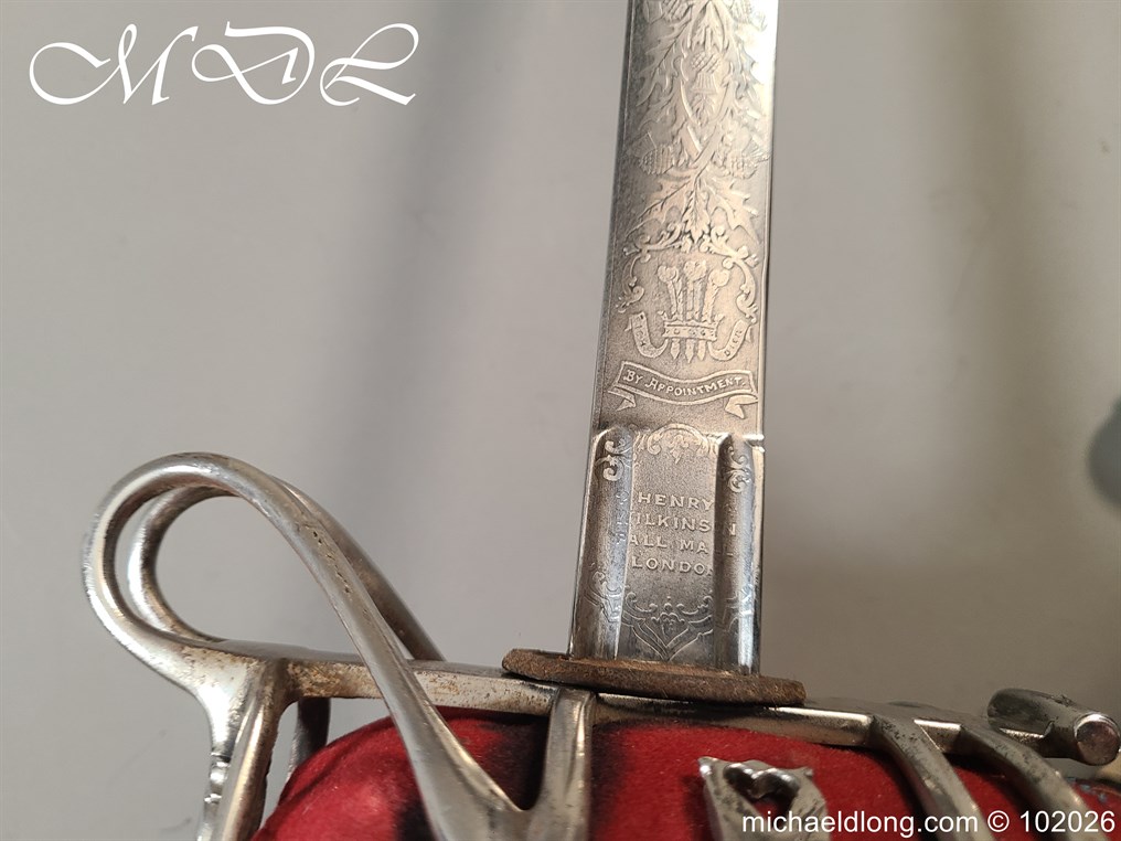 Victorian Seaforth Highlanders Officers Sword by Wilkinson - Image 21