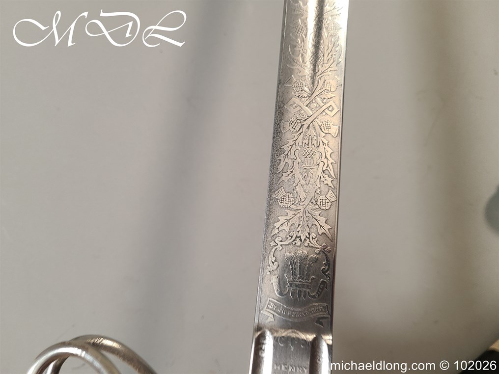 Victorian Seaforth Highlanders Officers Sword by Wilkinson - Image 20
