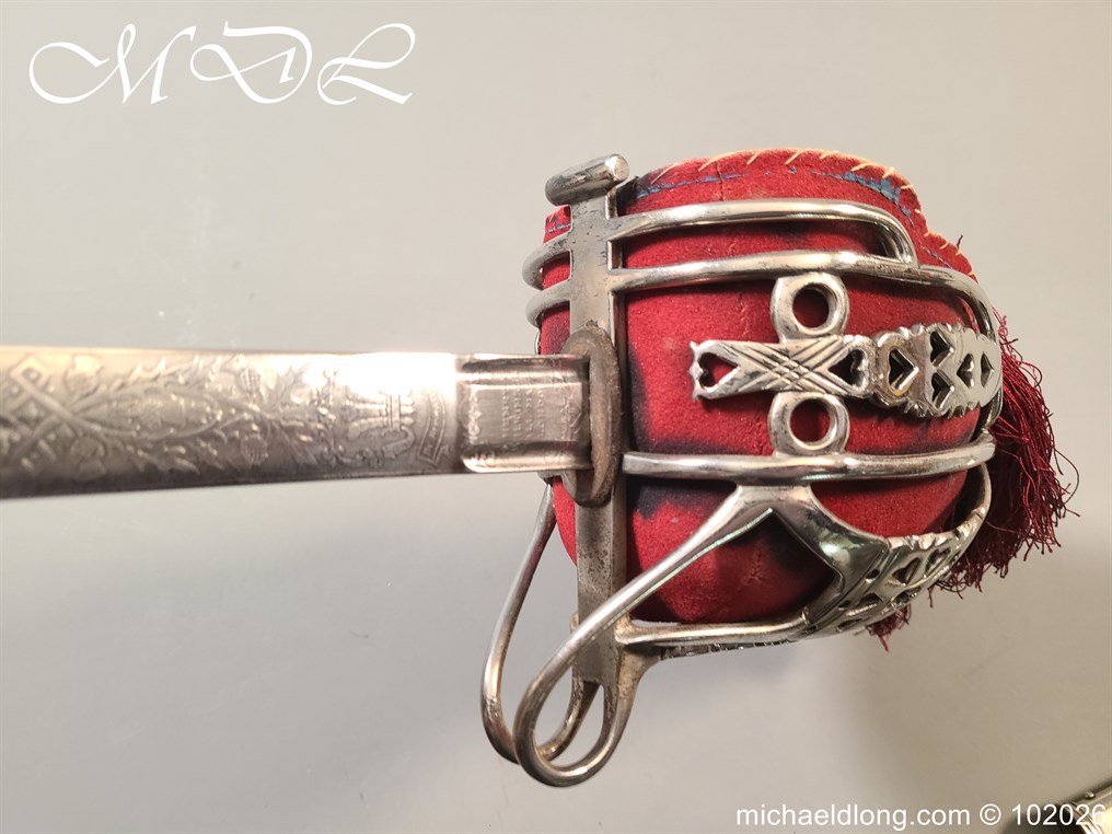 Victorian Seaforth Highlanders Officers Sword by Wilkinson - Image 9
